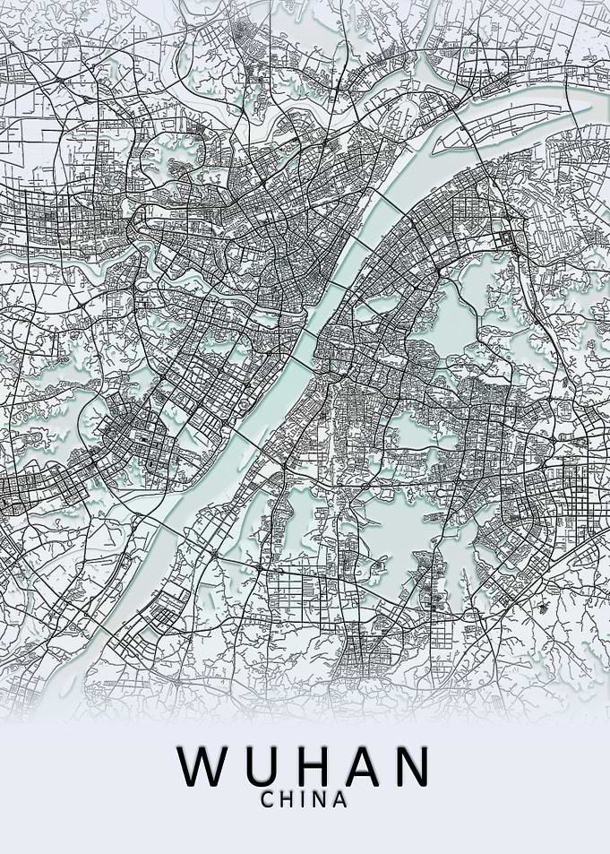 Wuhan China City Map