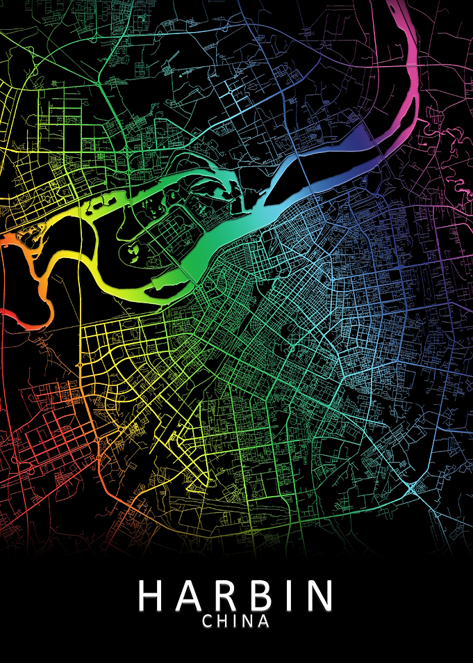 Harbin China City Map