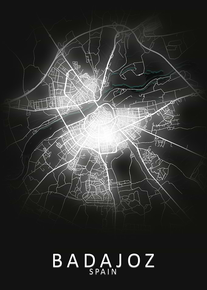 Badajoz Spain City Map