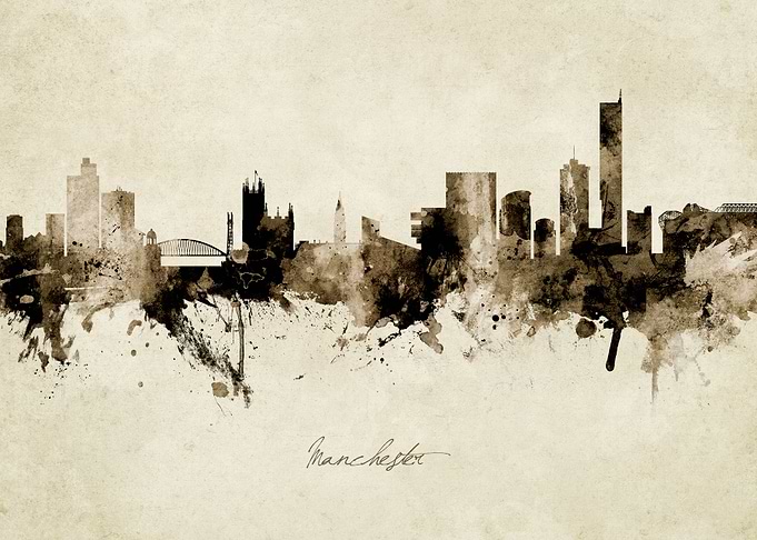 Manchester England Skyline