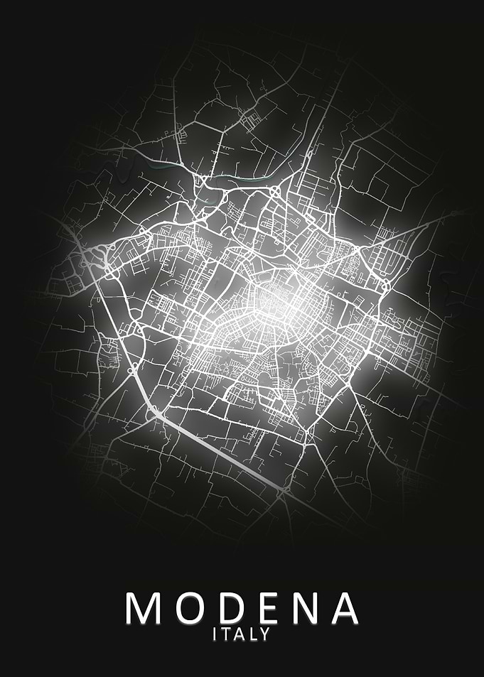 Modena Italy City Map