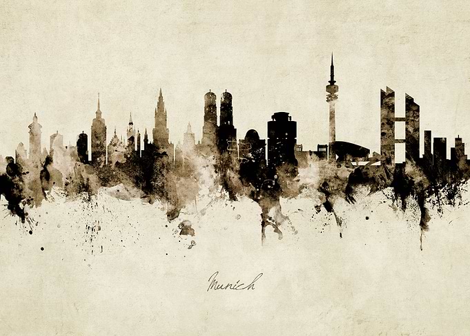 Munich Germany Skyline