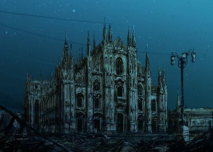 Milan Cathedral sea
