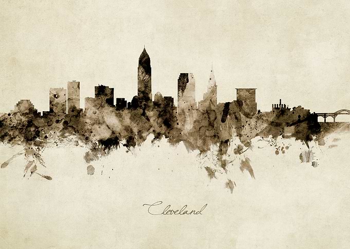 Cleveland Ohio Skyline