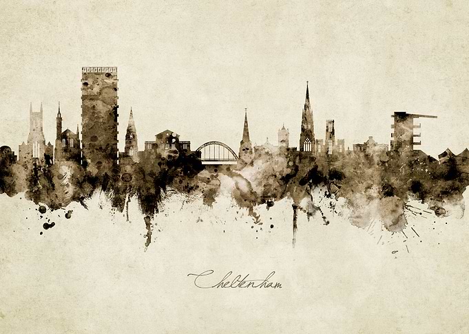 Cheltenham England Skyline