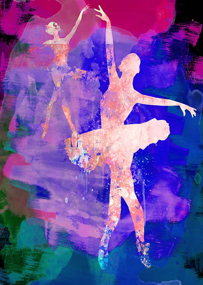 Two Dancing Ballerinas