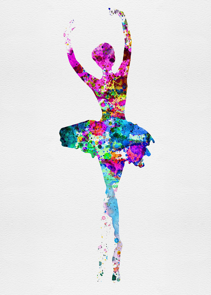 Ballerina Watercolor I