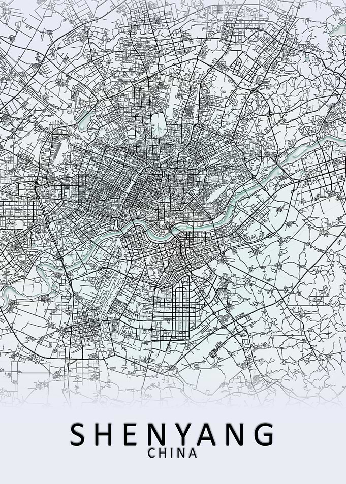 Shenyang China City Map