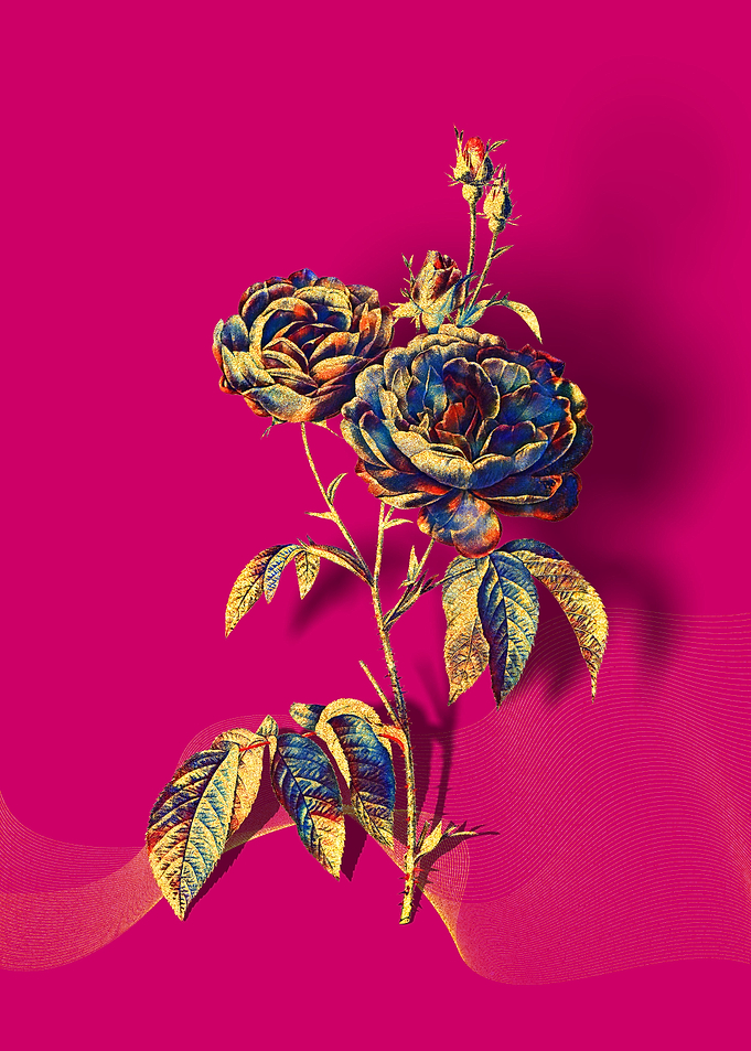 Prismatic Purple Roses
