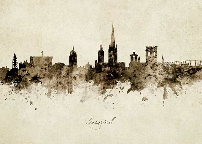 Norwich England Skyline