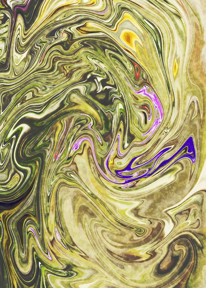 Abstract Marble Painting