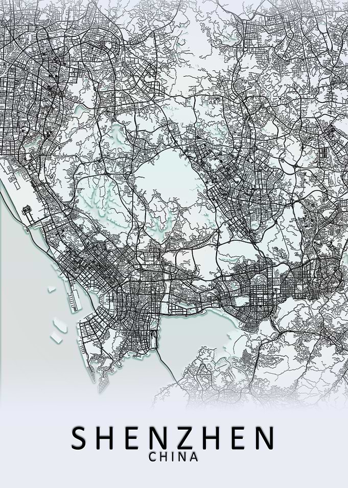 Shenzhen China City Map