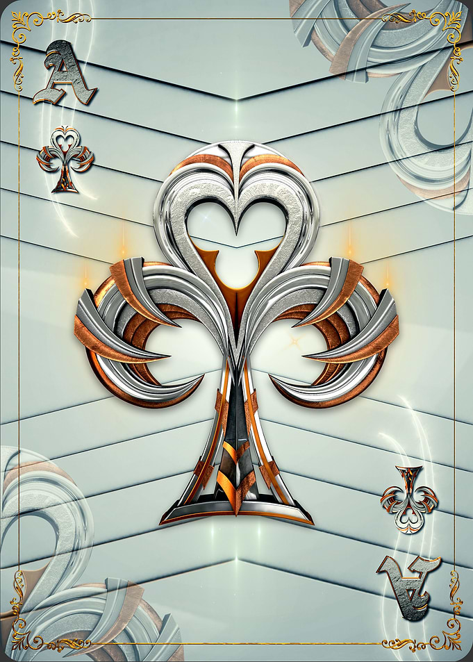 Poker Cards Ace Clover W