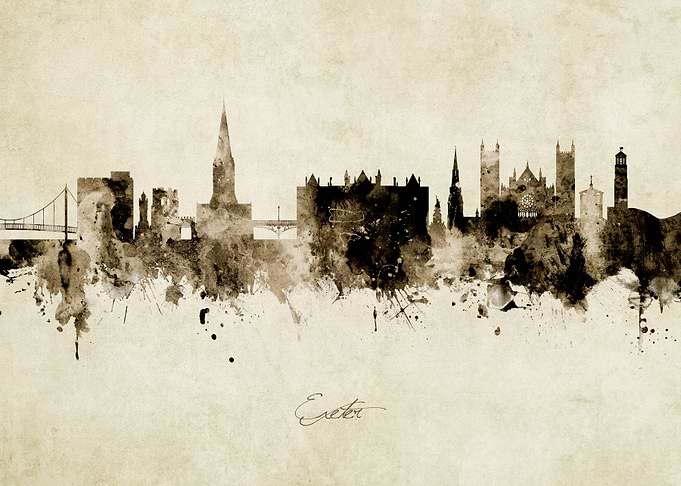 Exeter England Skyline