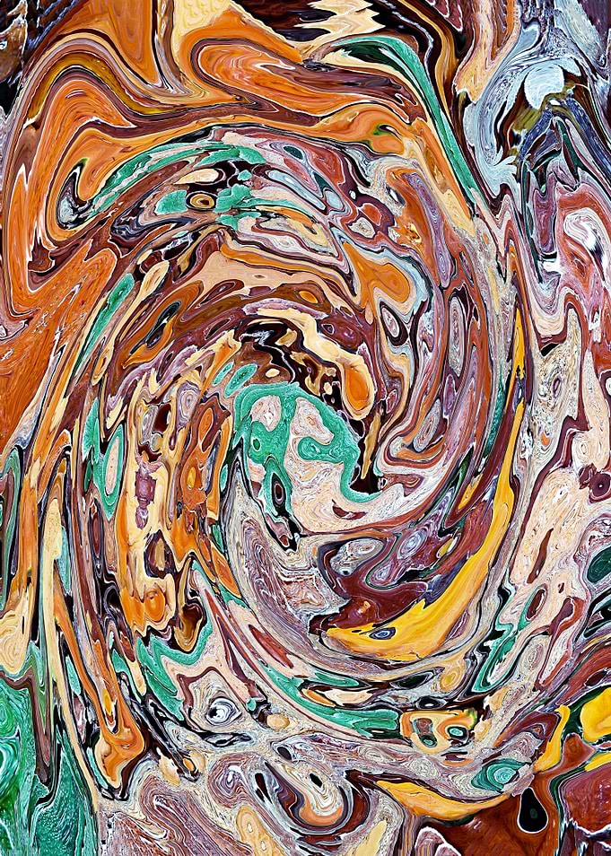Abstract Marble Painting