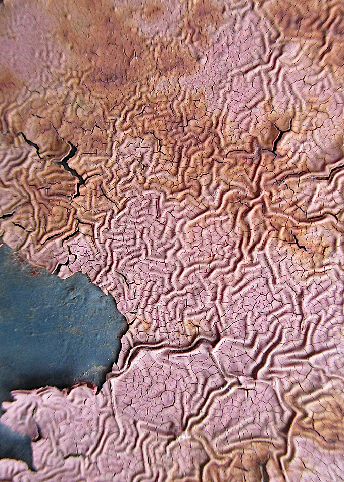 Peeling Pink Crackle II