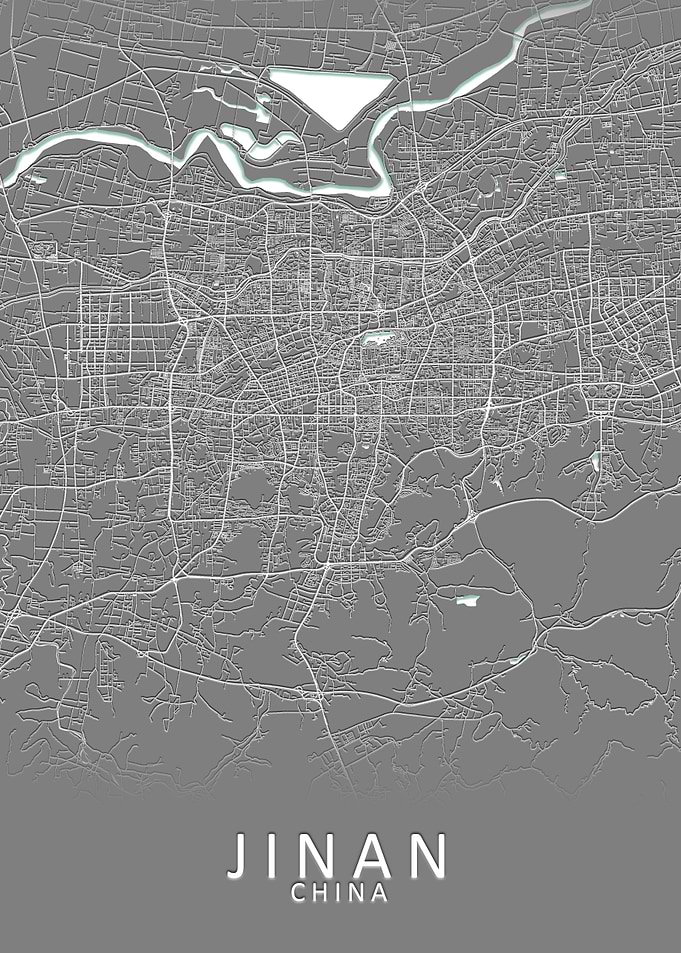 Jinan China City Map