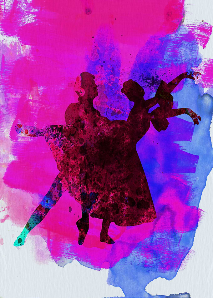 Ballet Dancers Watercolor