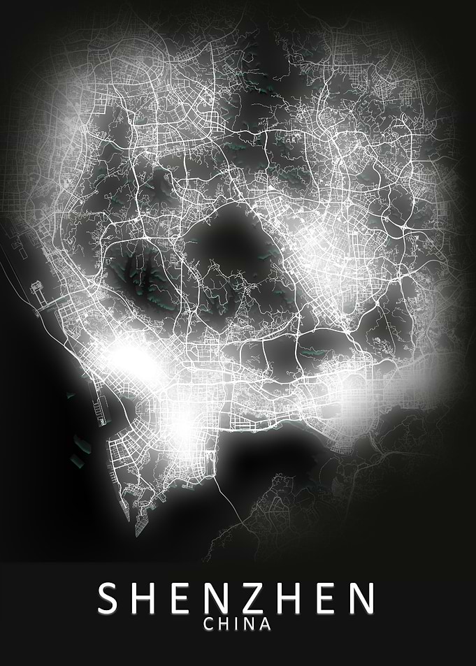 Shenzhen China City Map