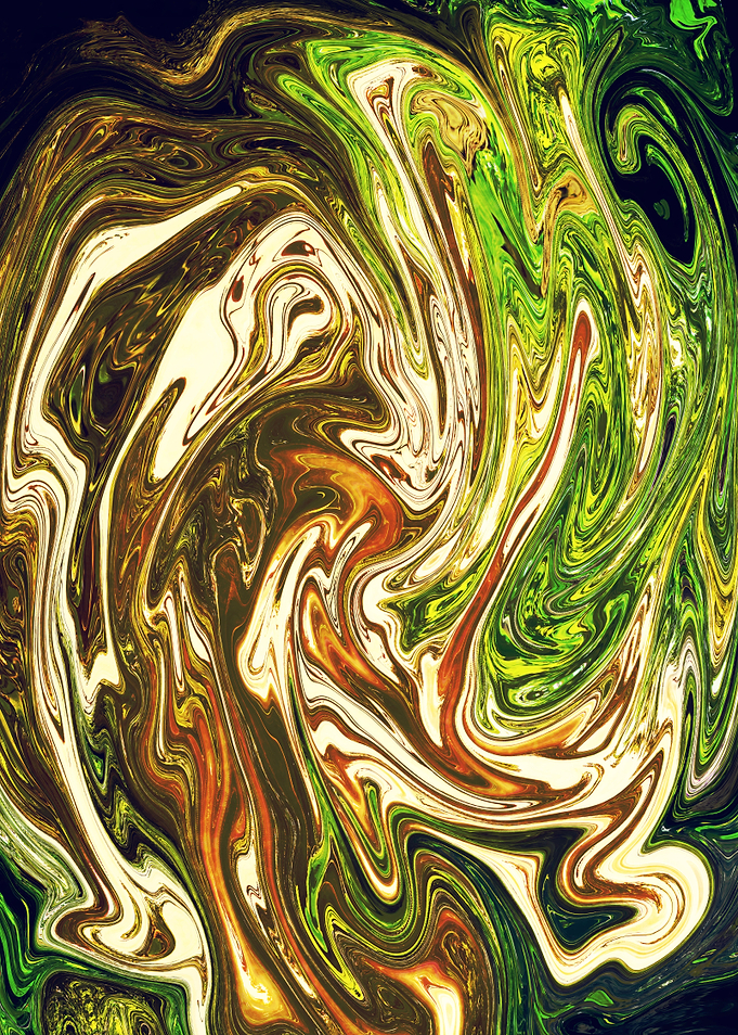Abstract Marble Painting