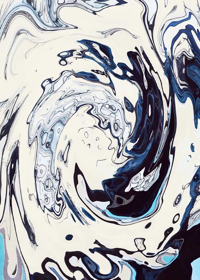 Abstract Marble Painting
