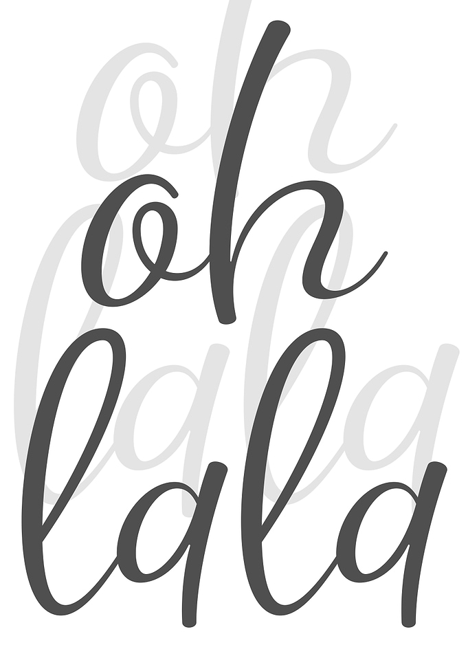 Text Art OH LA LA