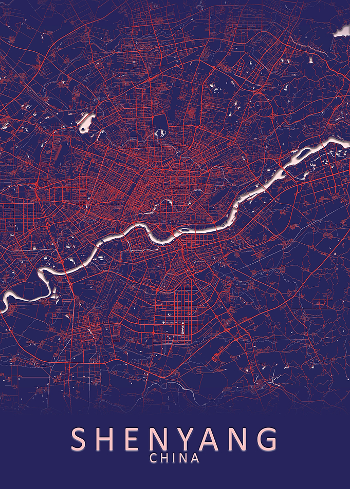 Shenyang China City Map
