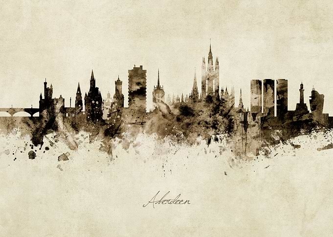 Aberdeen Scotland Skyline
