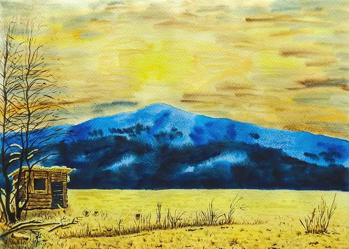 Hut In The Mountains