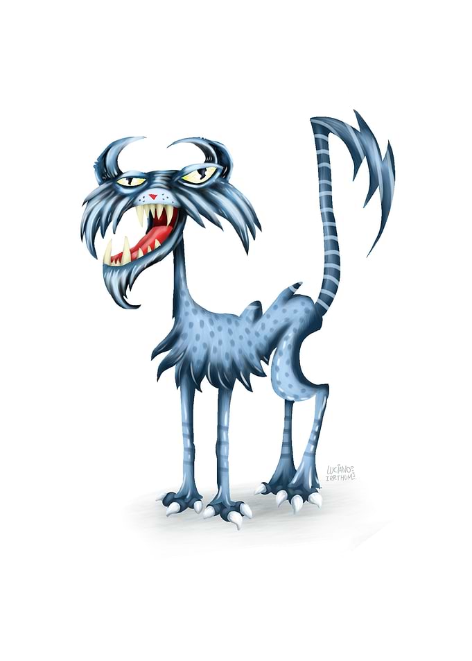 GATO MONSTRO FEIO E FOFO