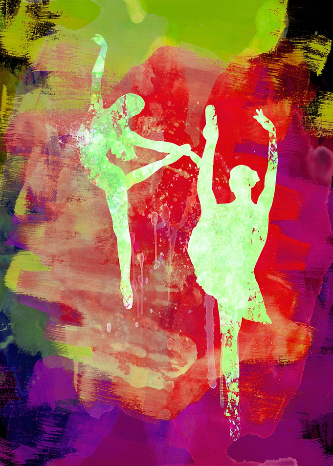 Bright Ballet Watercolor