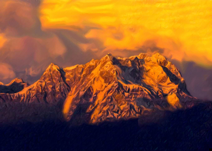 Chaukhamba peak India