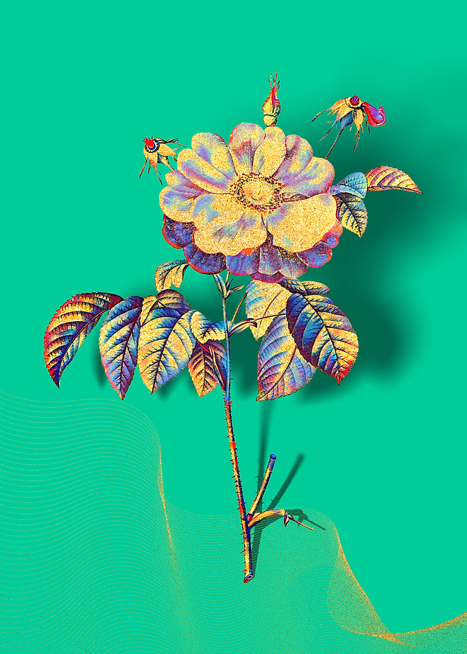 Prismatic Provins Rose