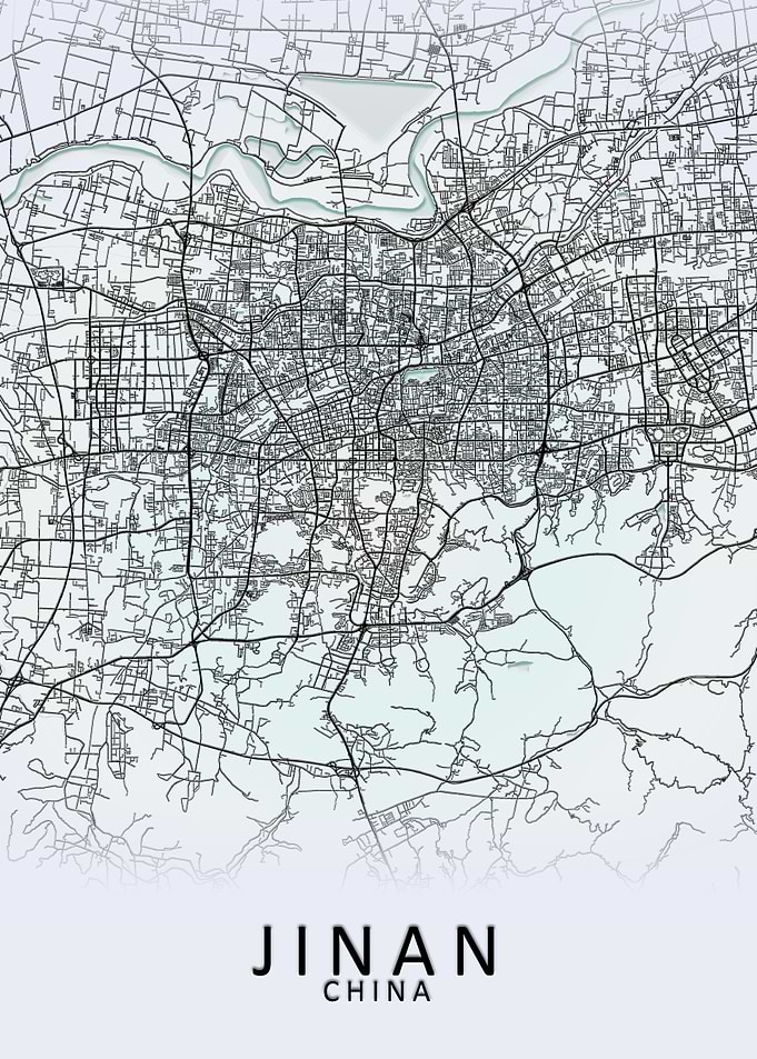 Jinan China City Map