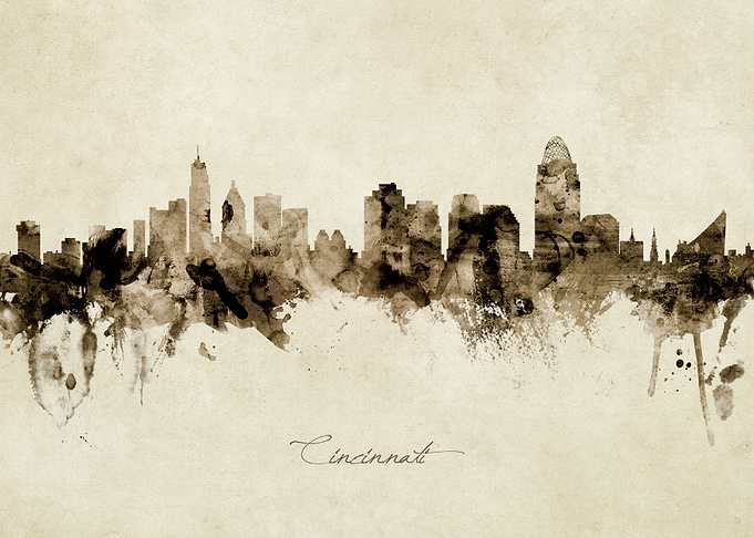 Cincinnati Ohio Skyline
