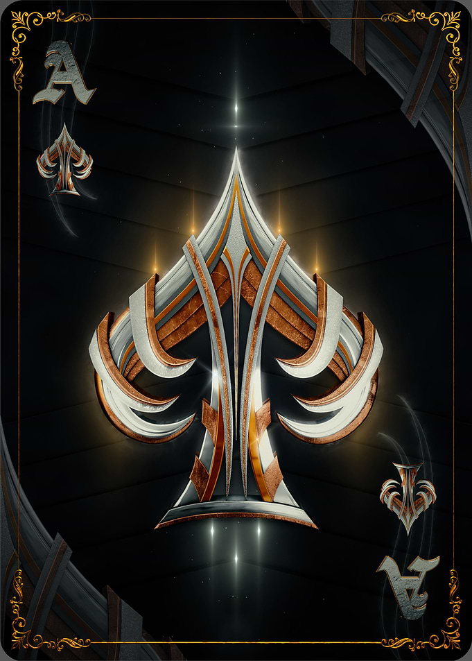 Poker Cards Ace Sword