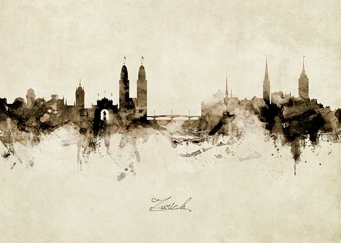 Zurich Switzerland Skyline