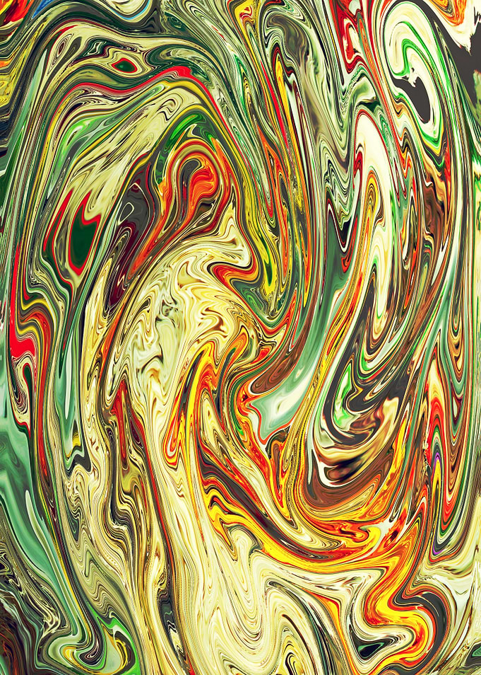Abstract Marble Painting