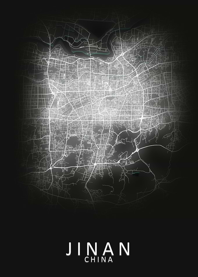 Jinan China City Map