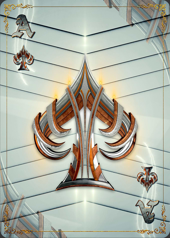 Poker Cards Ace Sword W