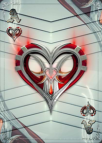Poker Cards Ace Hearts W