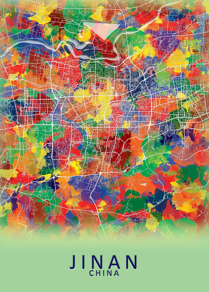 Jinan China City Map