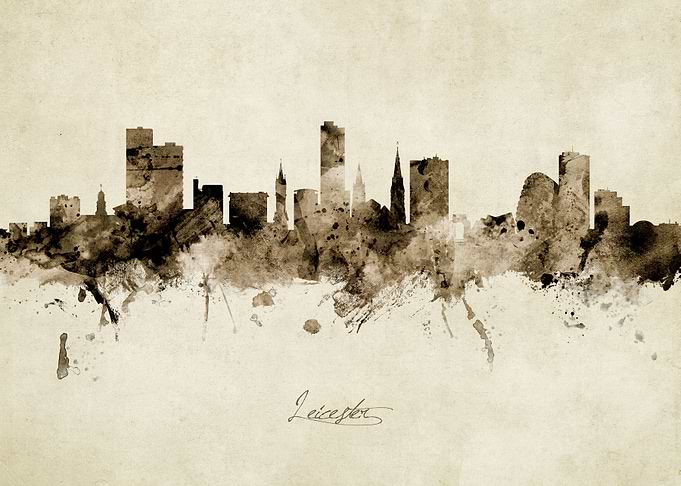 Leicester England Skyline