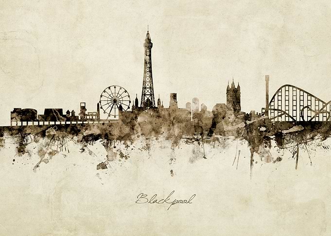 Blackpool England Skyline
