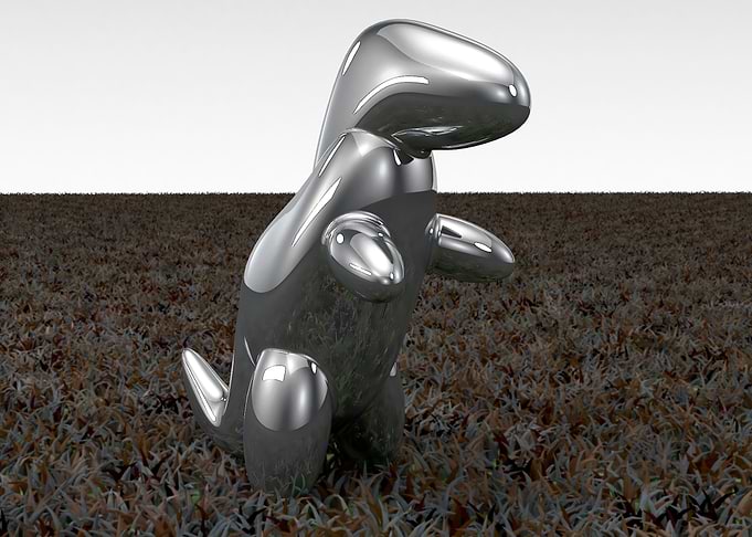Silly T Rex in alloy
