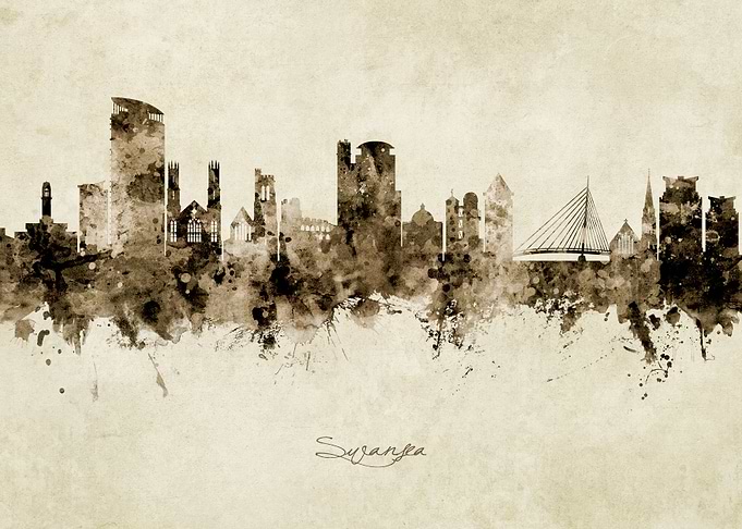 Swansea Wales Skyline