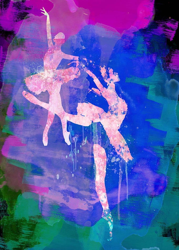 Two White Ballerinas