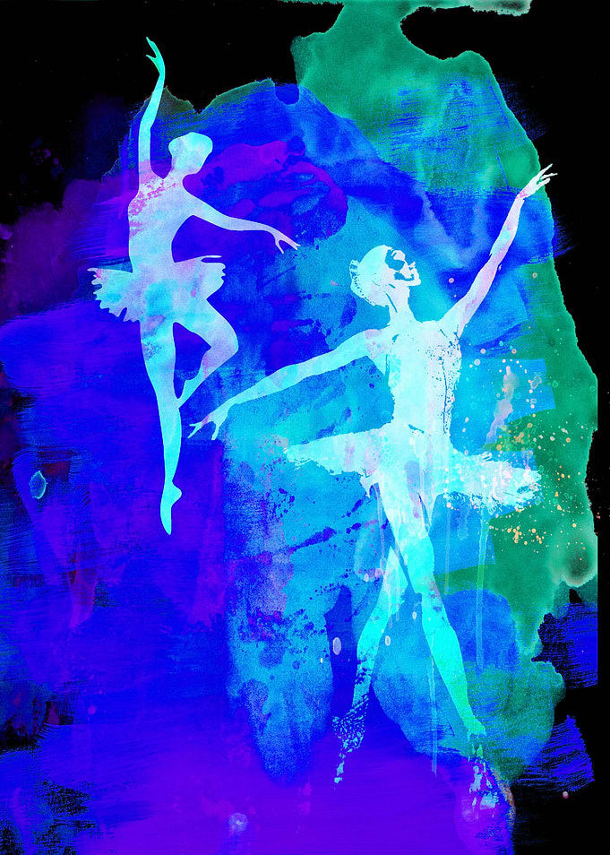 Two White Ballerinas