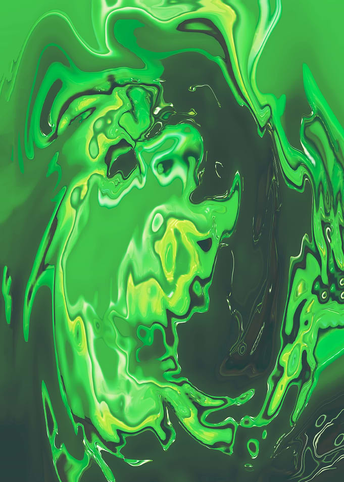 Abstract Marble Painting