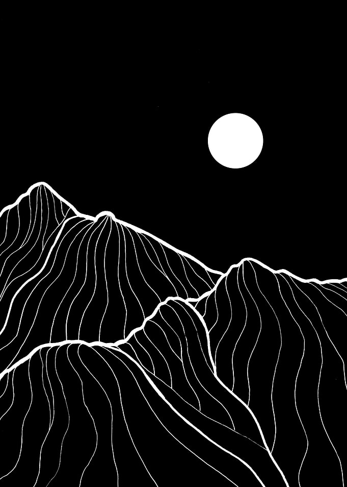 Wavey line mountains